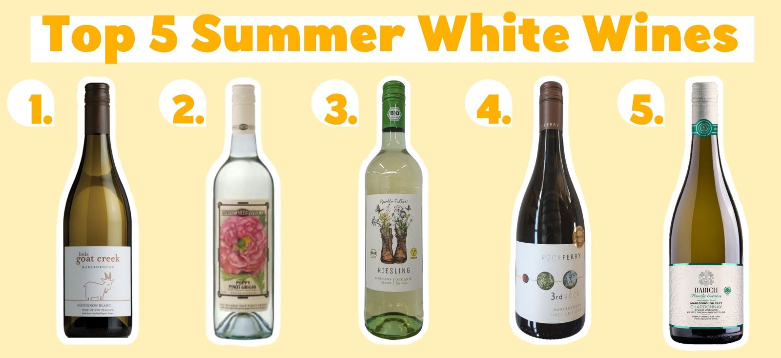 Top 5 Summer White Wines